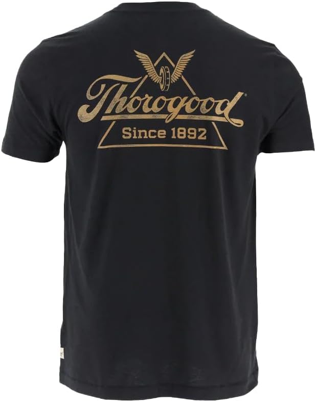 Thorogood Mens Vintage Classic Logo Short Sleeve T-Shirt - Black