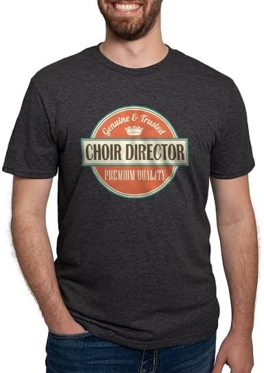 CafePress Choir Director Music T Shirt Men's Deluxe Tri-Blend T-Shirt - Black