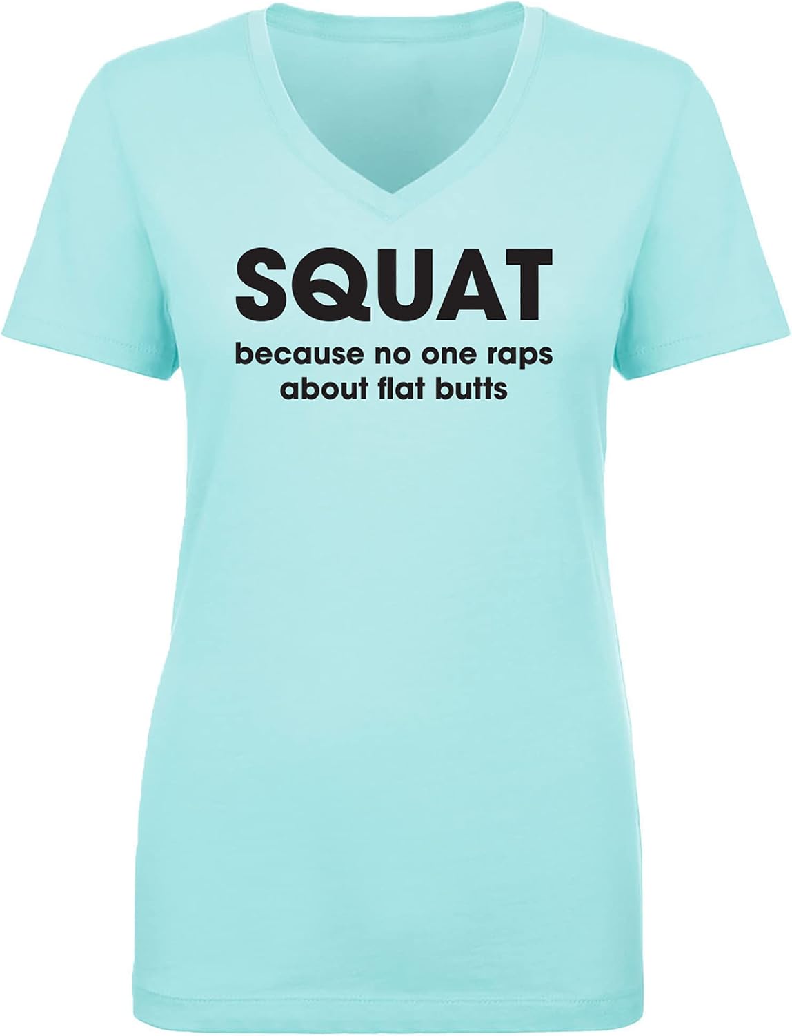 zerogravitee Squat Women's V-Neck Tee - Cancun Blue