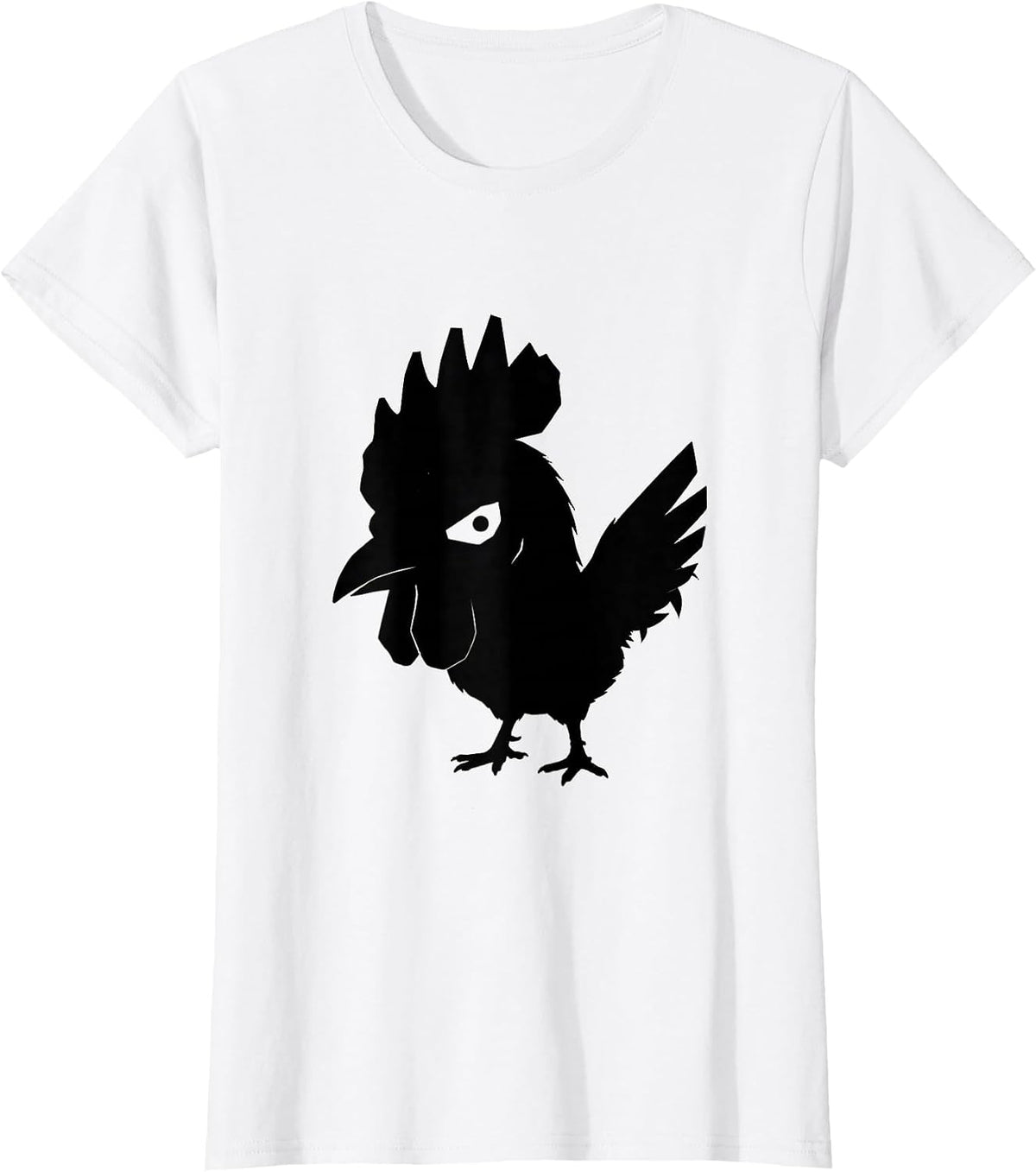 Women's Chicken Head Funny Chicken Lover Farm Animal Humor T-Shirt - White