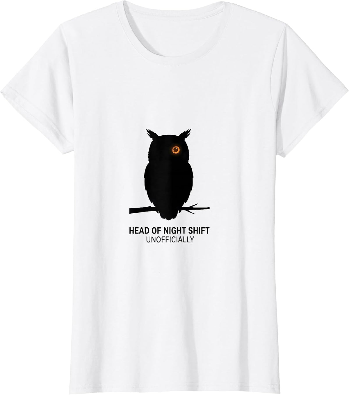 Head Of Night Shift, Unofficially Owl Lover Nature Vintage T-Shirt - White