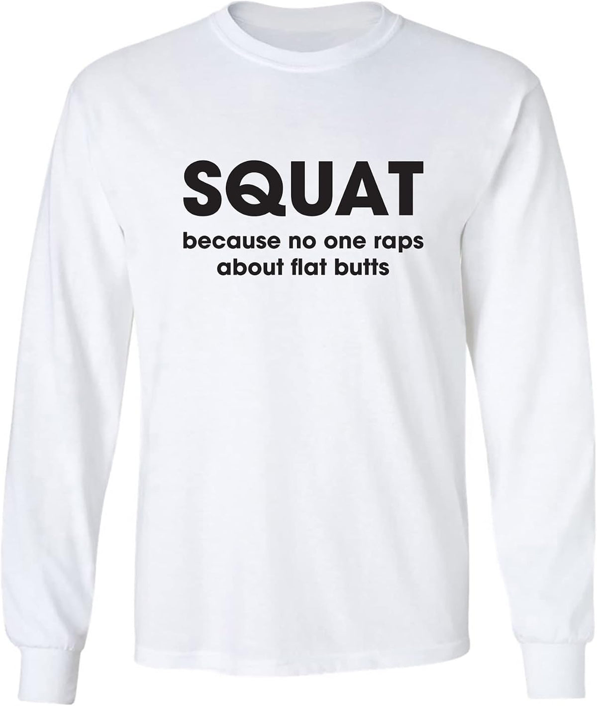 zerogravitee Squat Adult Long Sleeve T-Shirt - White