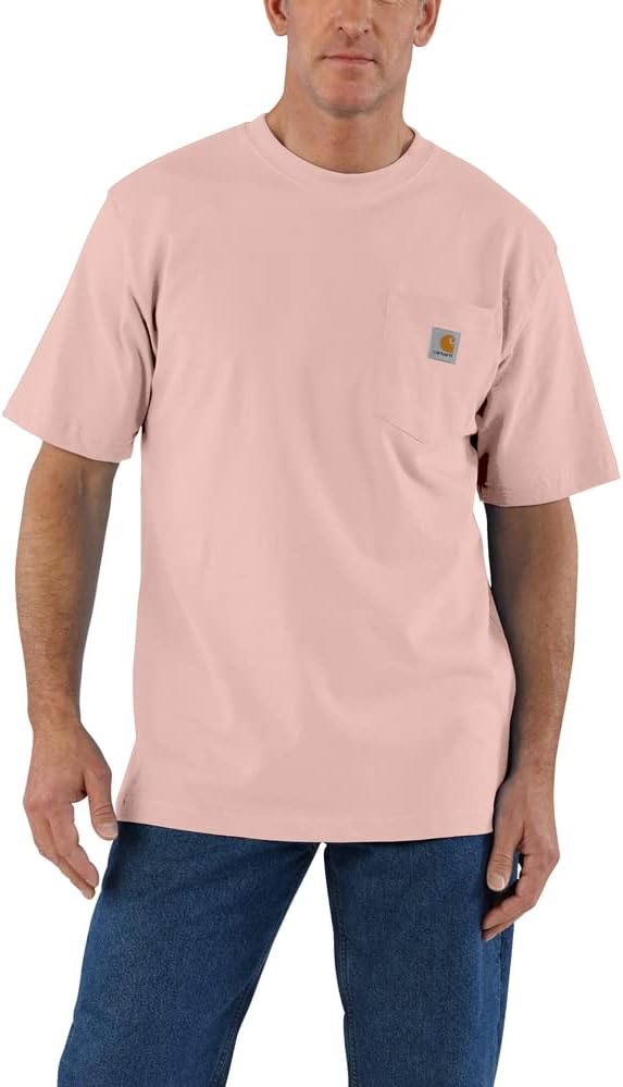 Carhartt Men's Iconic K87 Pocket T-Shirt Closeout - Ash Rose