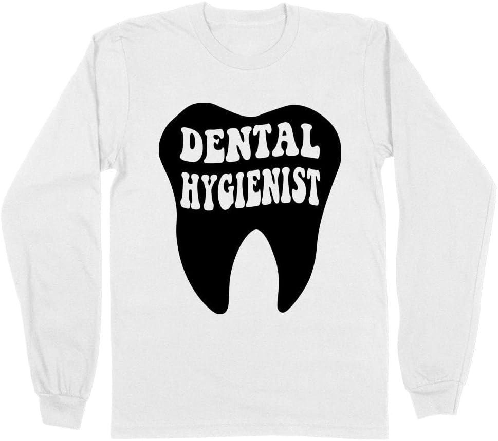 Tooth Dental Hygienist Long Sleeve Shirt Unisex - White
