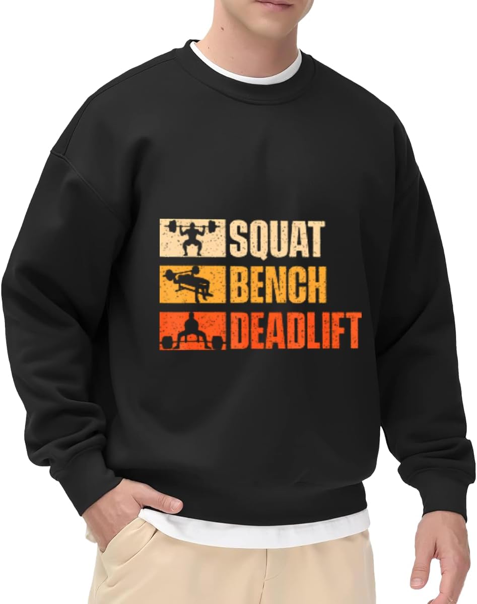 Men's Crewneck Sweatshirt Sundays Are For Baking Baker - Squat Bench Deadlift Gym