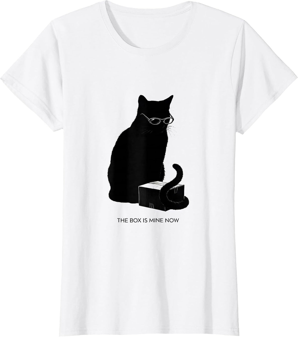 The Box Is Mine Now Funny Schrodingers Cat Quantum Physics T-Shirt - White