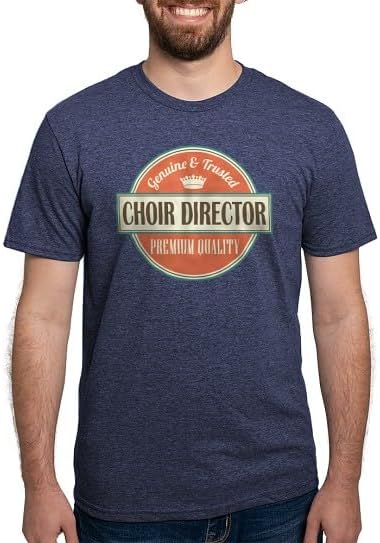 CafePress Choir Director Music T Shirt Men's Deluxe Tri-Blend T-Shirt - Heather Navy