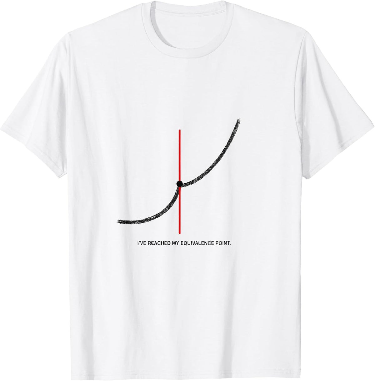 Men's I've Reached My Equivalence Point Funny Chemistry Science T-Shirt - White