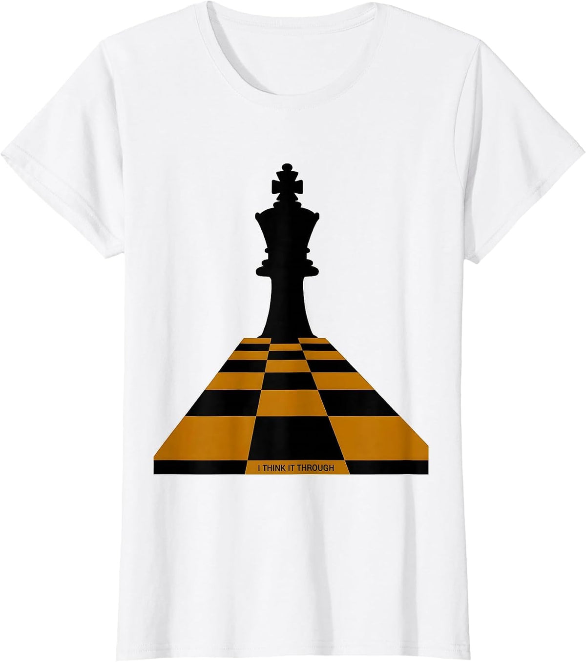Women's I Think It Through Funny Chess Player Lover Chess Club T-Shirt - White