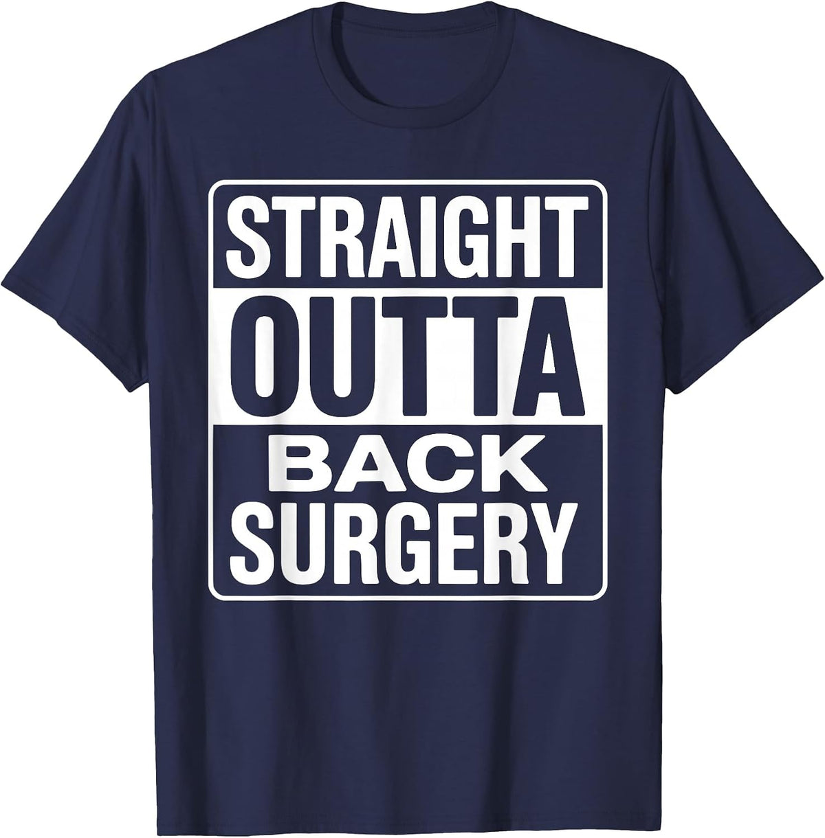 Back Surgery Design for Men Women Post Back Surgery Recovery T-Shirt - Navy Blue