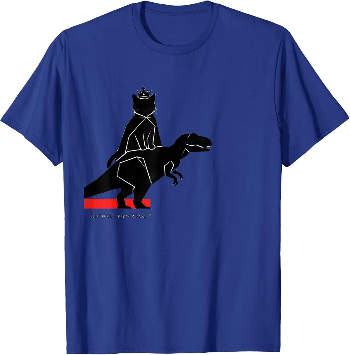 Men's Certified Drama Royalty Funny Cat Meme Internet Humor T-Shirt - Royal Blue
