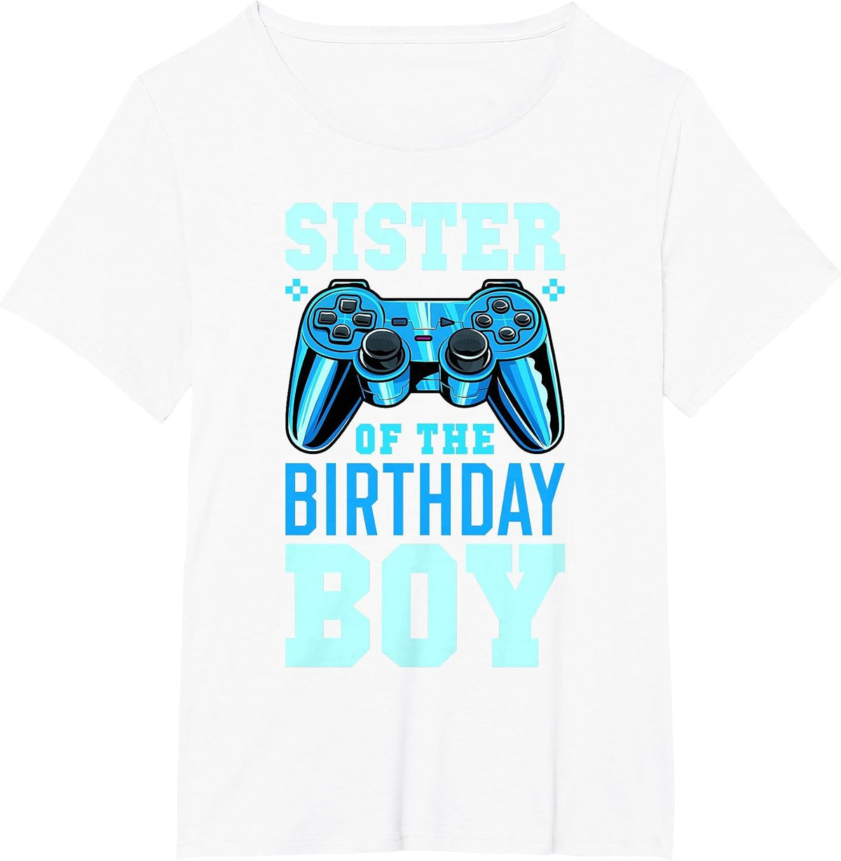 Birthday Child's Sister fits a Video Gamer's Birthday T-Shirt - White