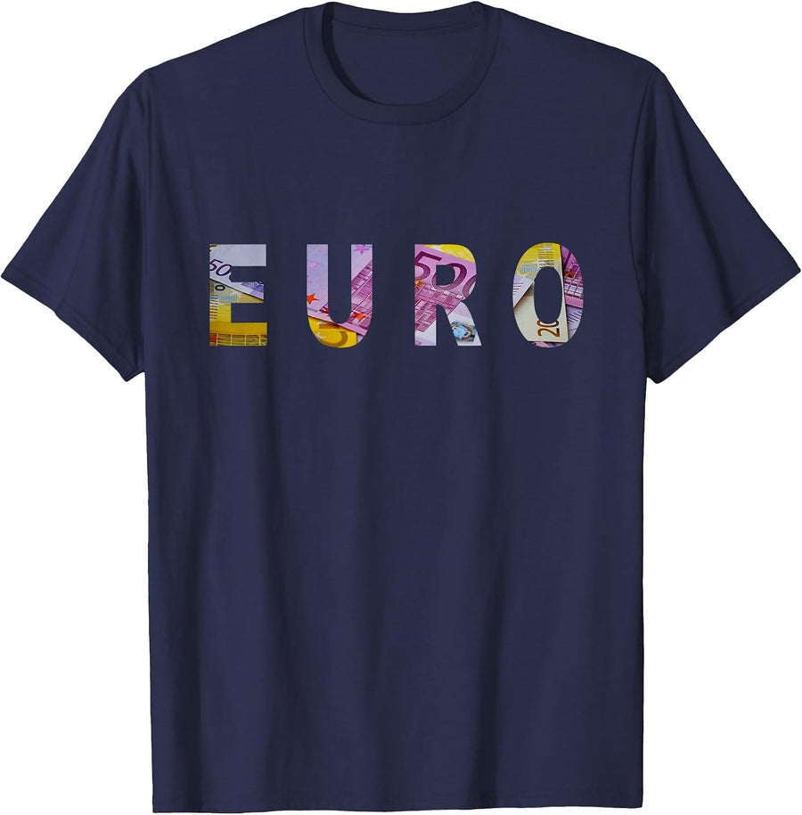 Euro - EUR Money Maker - Business T-Shirt - Navy Blue