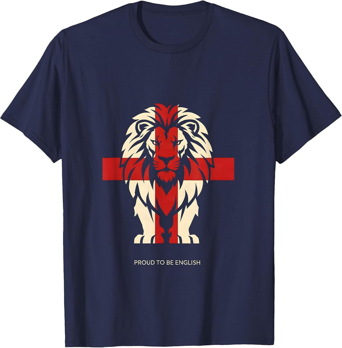 Proud to be English England Pride Design T-Shirt - Navy Blue