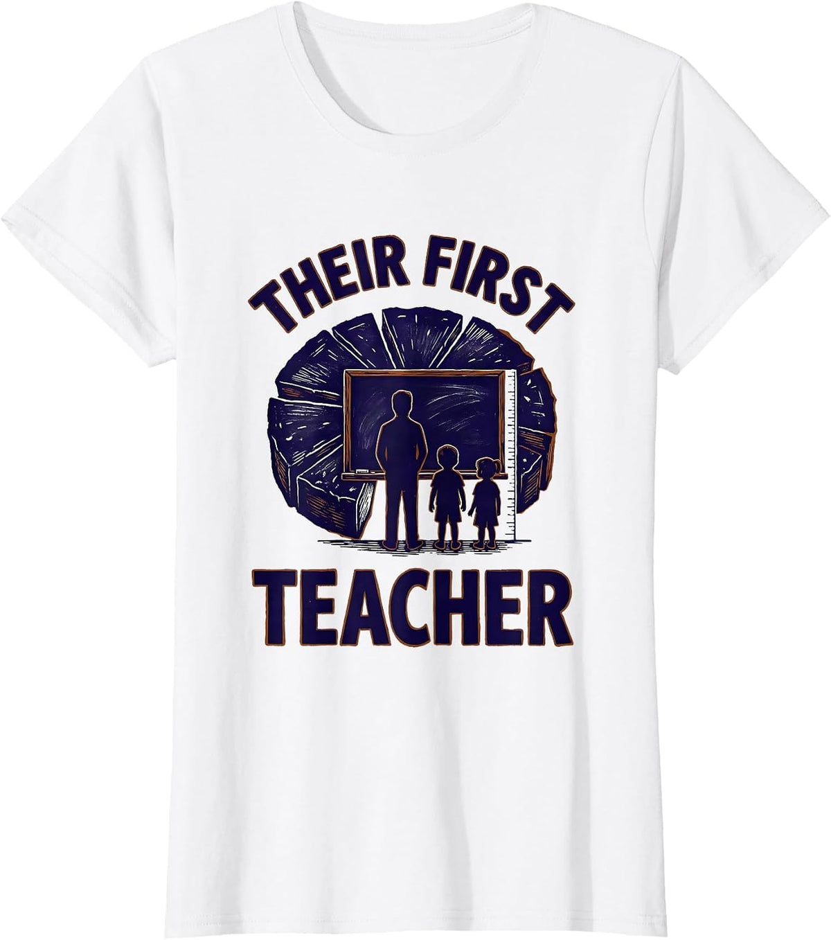 Their First Teacher Head Start Early Childhood Teacher Back T-Shirt - White