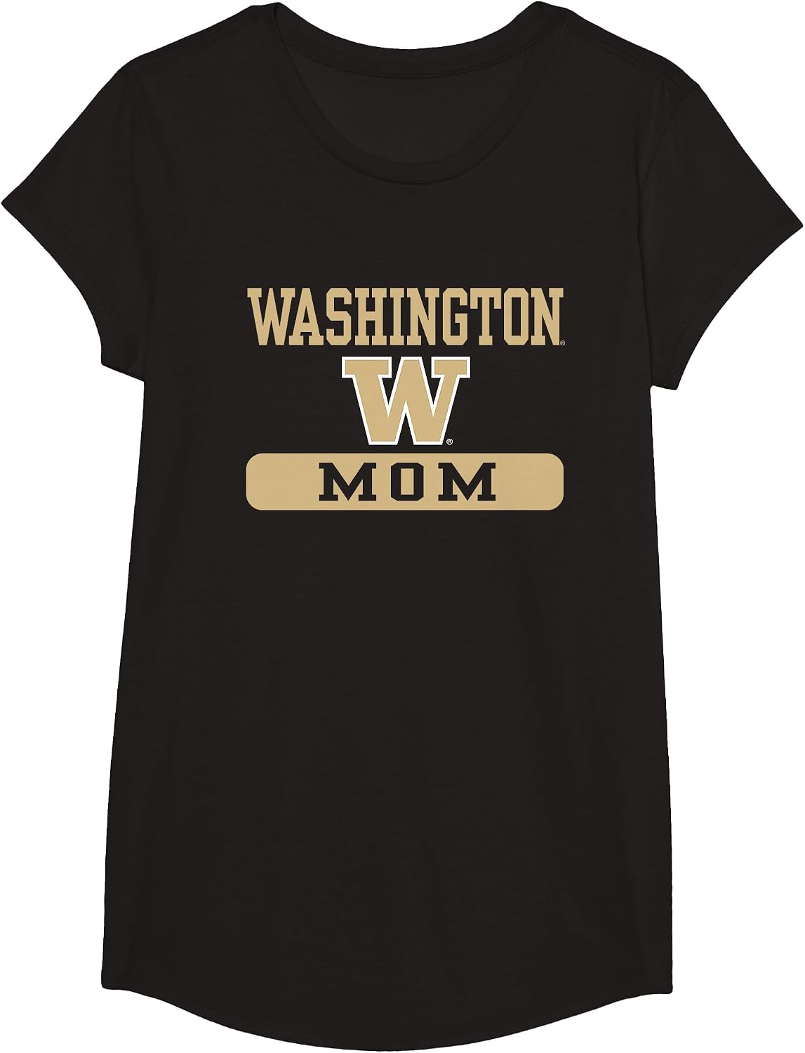 Washington Huskies Mom Officially Licensed T-Shirt - Girls Black