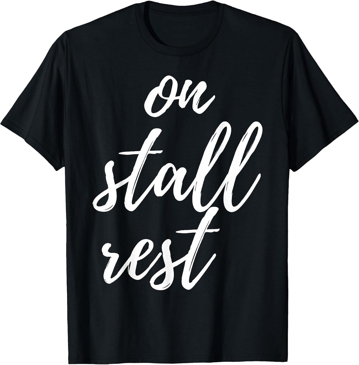 On Stall Rest Funny Horse Riding Equestrian Farm Western T-Shirt - Black