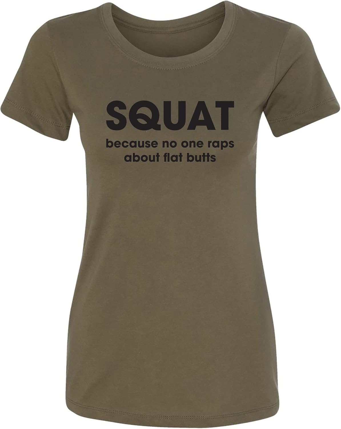 zerogravitee Squat Women's Crewneck tee - Military Green