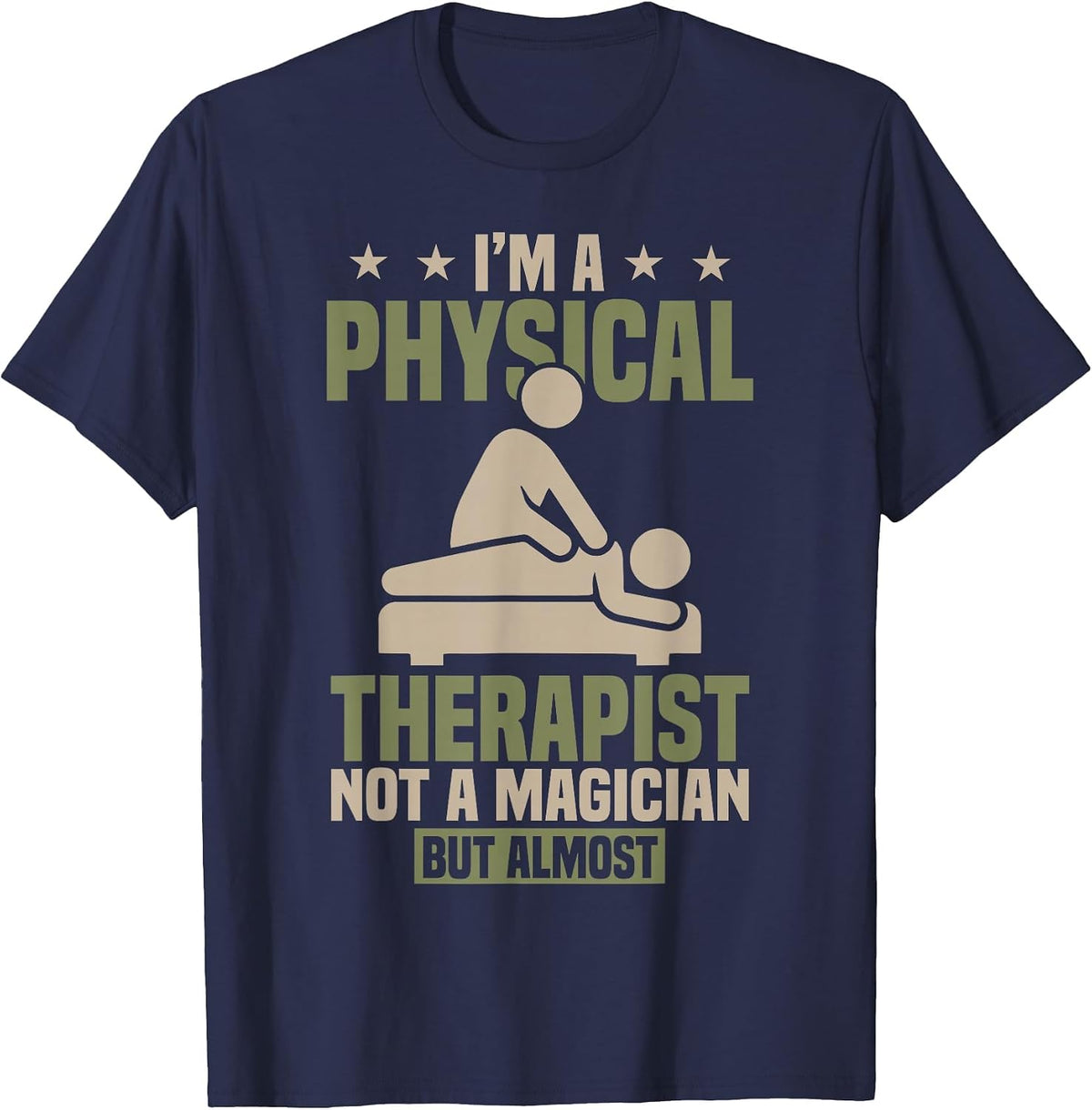 Physical Therapist PT Physical Therapy T-Shirt - Navy Blue