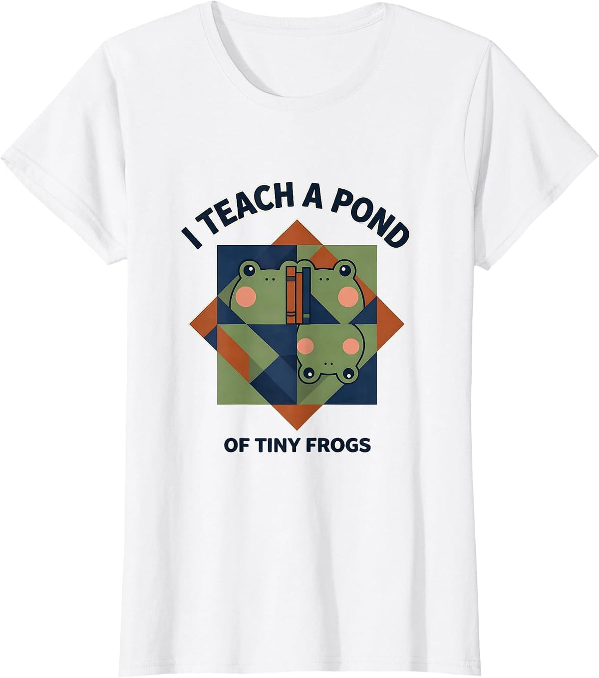 I Teach A Pond Of Tiny Frogs Preschool Teacher Humor T-Shirt - White