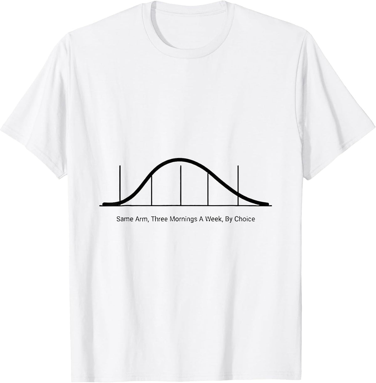 Men's Same Arm Three Mornings A Week By Choice Dialysis Nurse T-Shirt - White