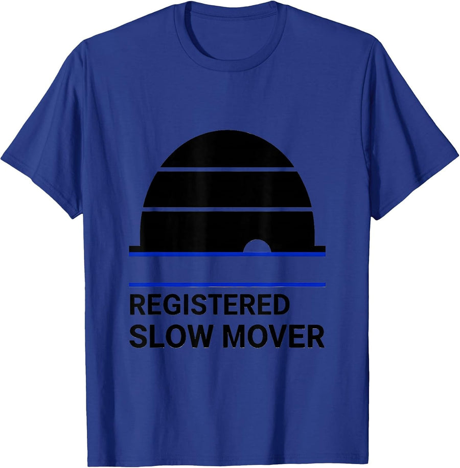 Registered Slow Mover Funny Sea Turtle Lover Gift T-Shirt - Royal Blue