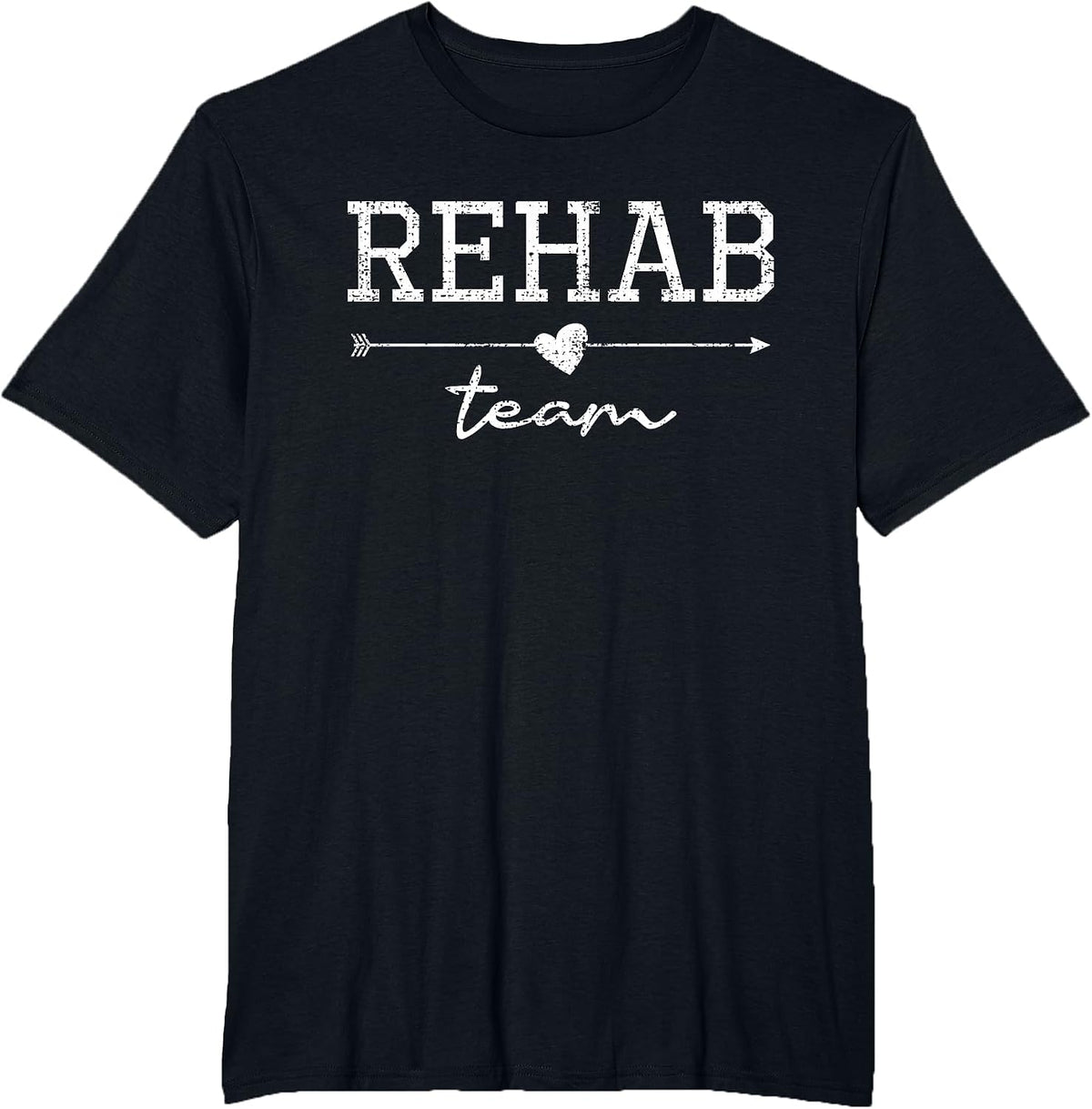 Rehab Team - Physical Therapist Physical Therapy Assistant T-Shirt - Black