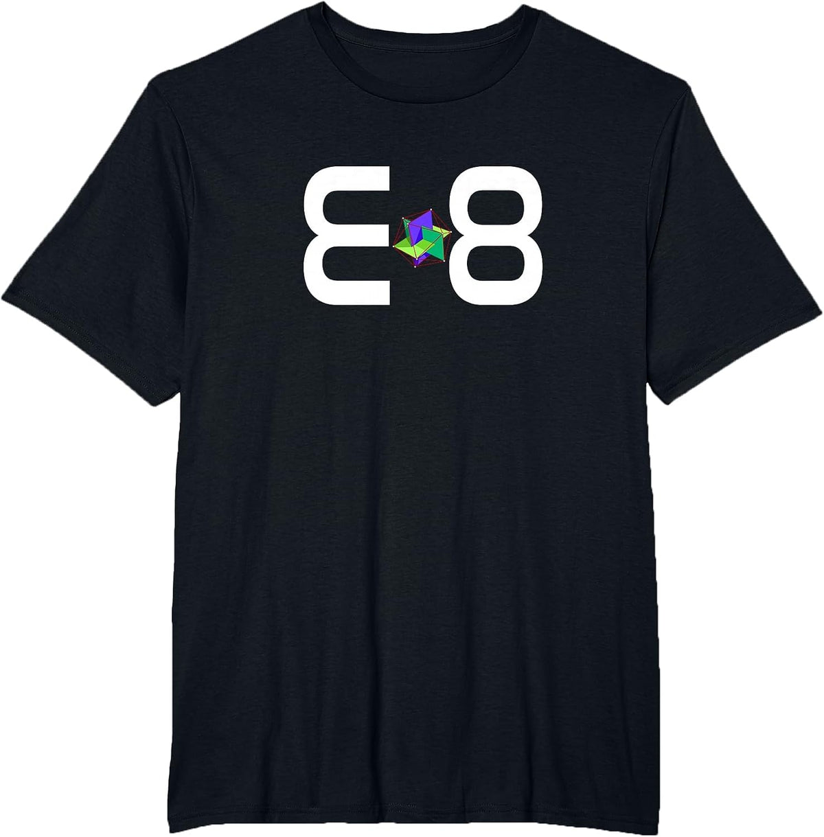 E8 Simulation Physics Science T-Shirt - Black