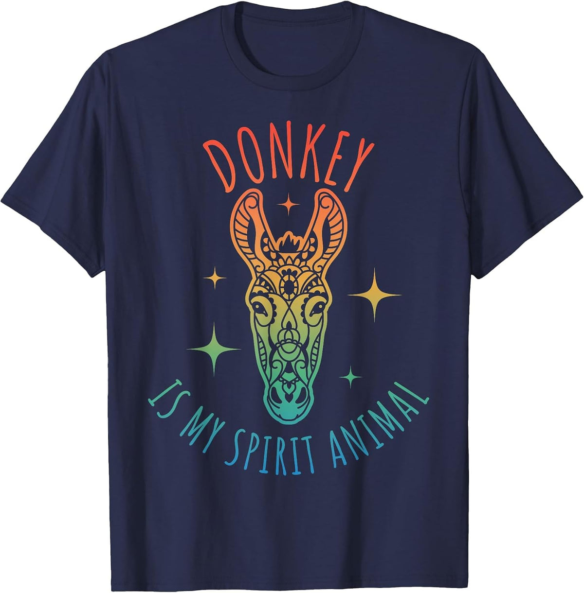Donkey is My Spirit Animal T-Shirt - Navy Blue
