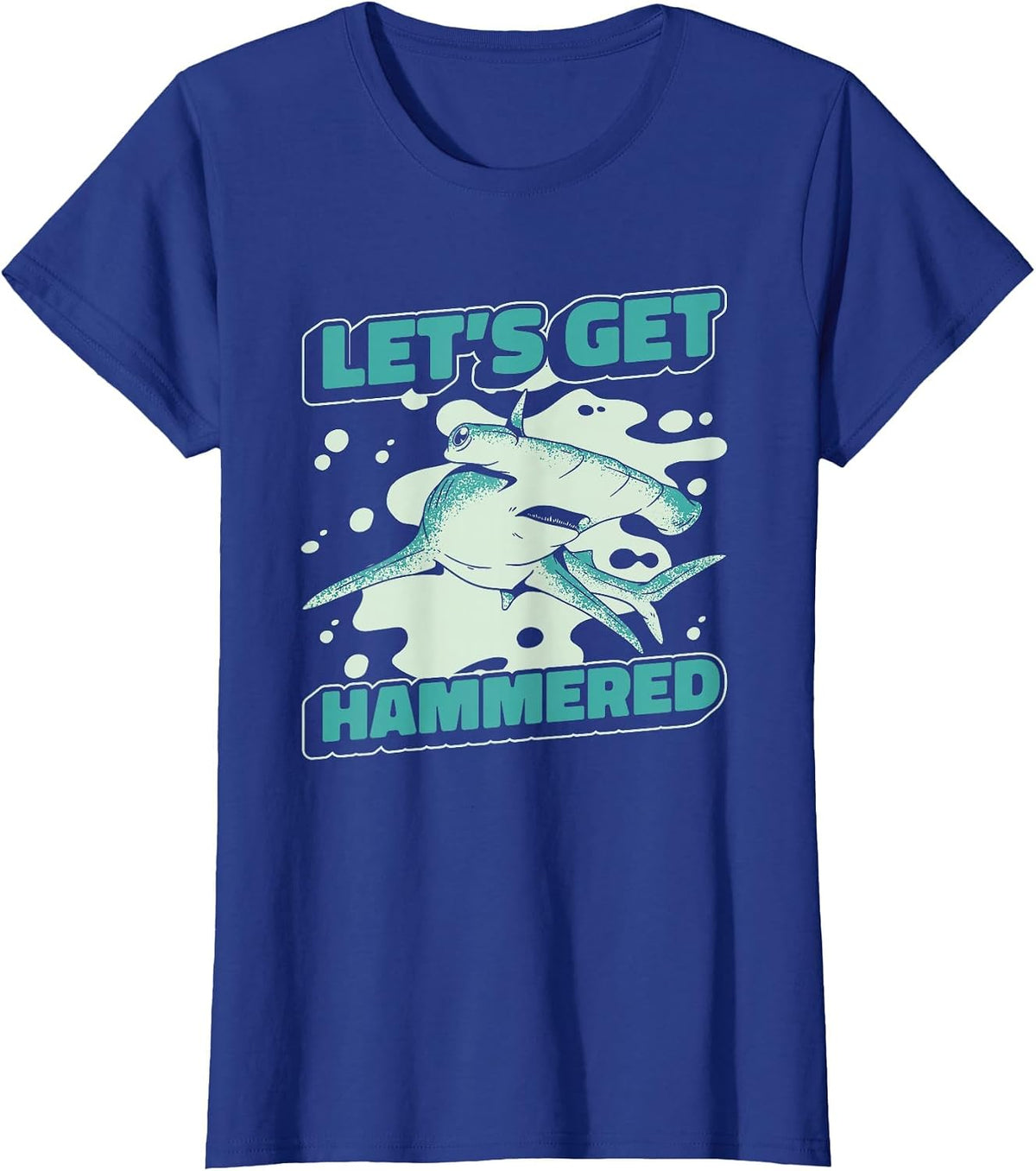 Hammerhead Shark Hammer Fish T-Shirt - Royal Blue