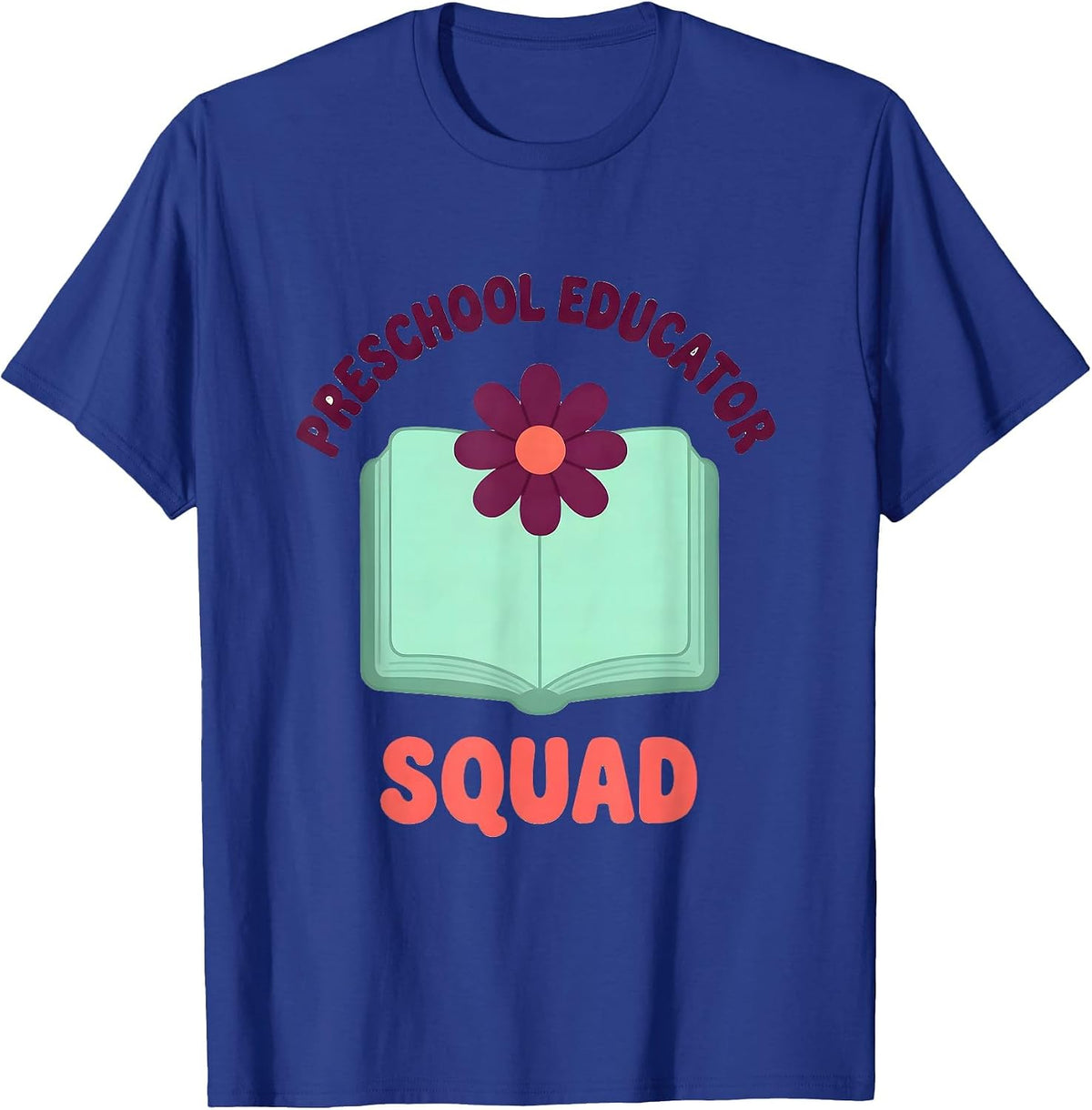 Men's Preschool Educator Squad Cute Kawaii Early Childhood Teacher T-Shirt - Royal Blue