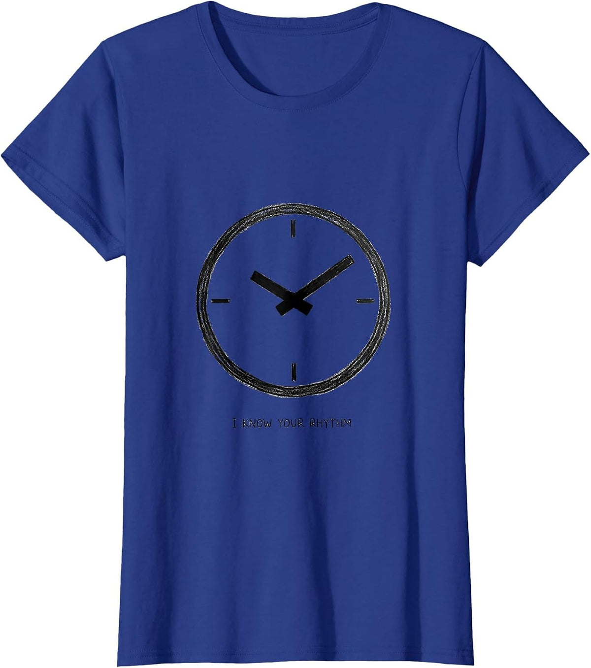 Women's I Know Your Rhythm Minimalist Dialysis Nurse Technician T-Shirt - Royal Blue