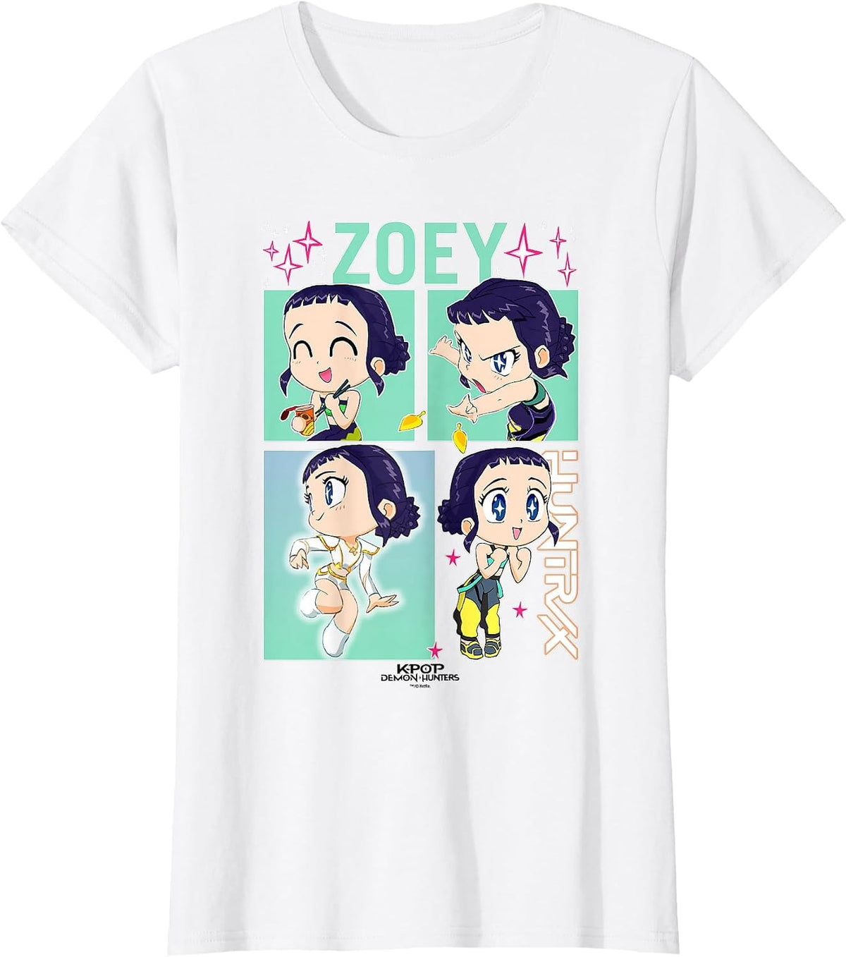 Kpop Demon Hunters Zoey HUNTR/X Officially Licensed T-Shirt - White