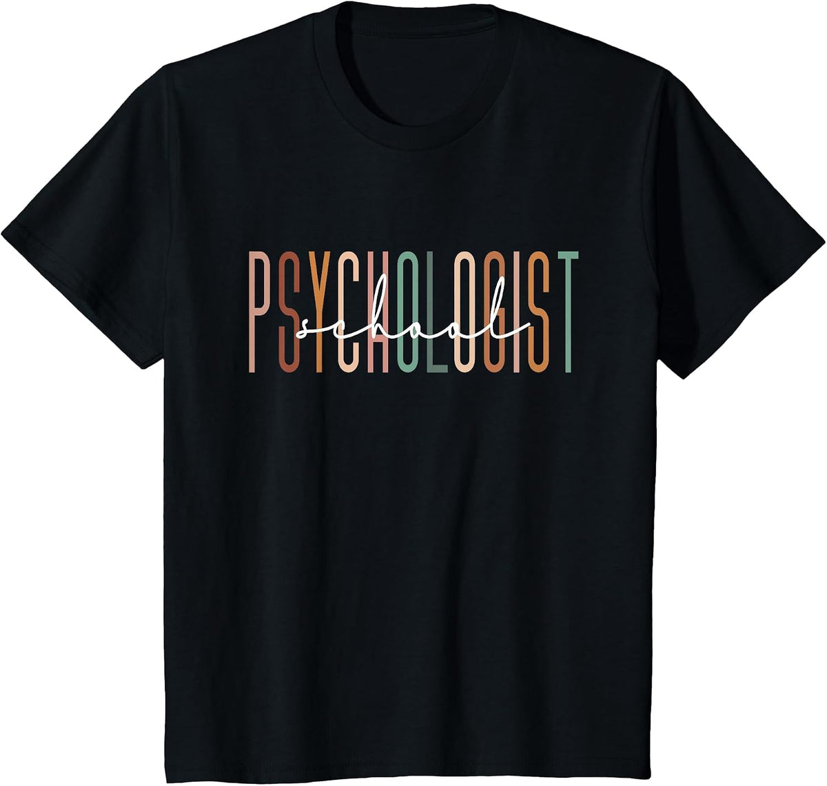 School Psychologist Psychology Teahcher Appreciation T-Shirt - Black