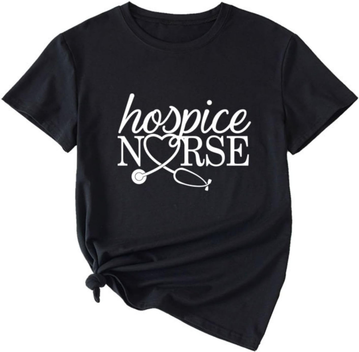 Hospice Nurse Shirt Hospice Registered Nurse T-Shirt Womens Nursing School Tee Registered Nurse Appreciation Tee - Black