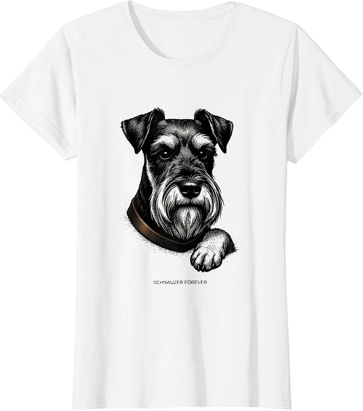 Schnauzer Forever Cute Miniature Schnauzer Lover Gift T-Shirt - White