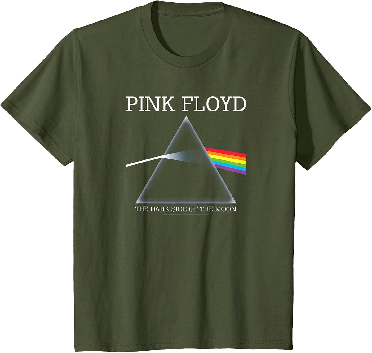 Pink Floyd The Dark Side of The Moon T-Shirt - Olive Green