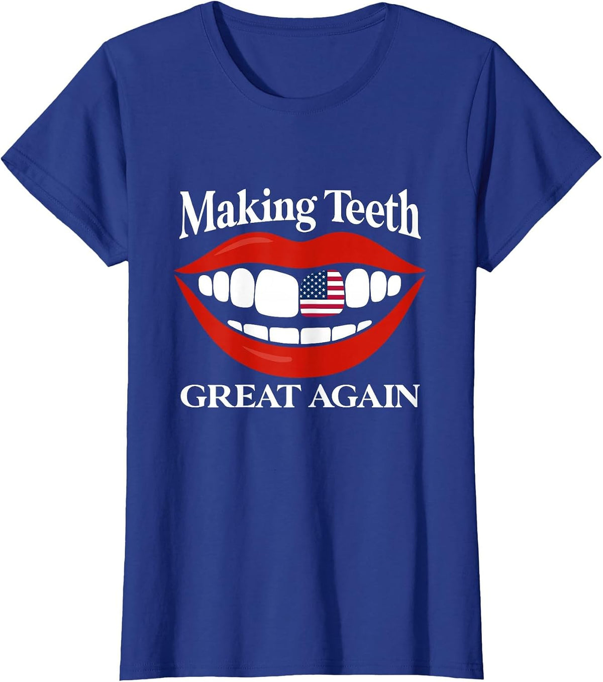 America Oral Health Dental Dentist T-Shirt - Royal Blue