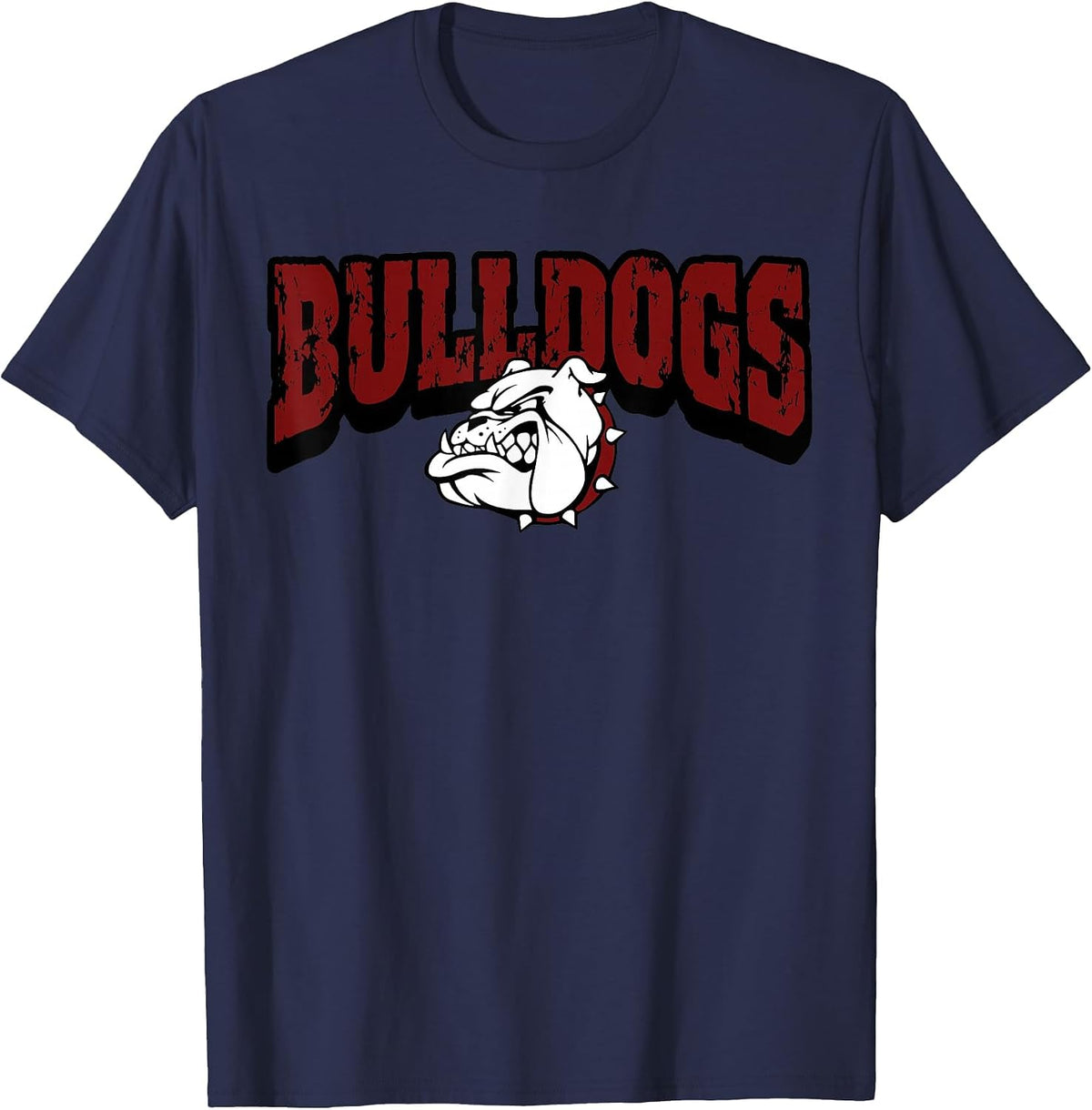 Bulldogs Back to School Spirit M T-Shirt - Navy Blue