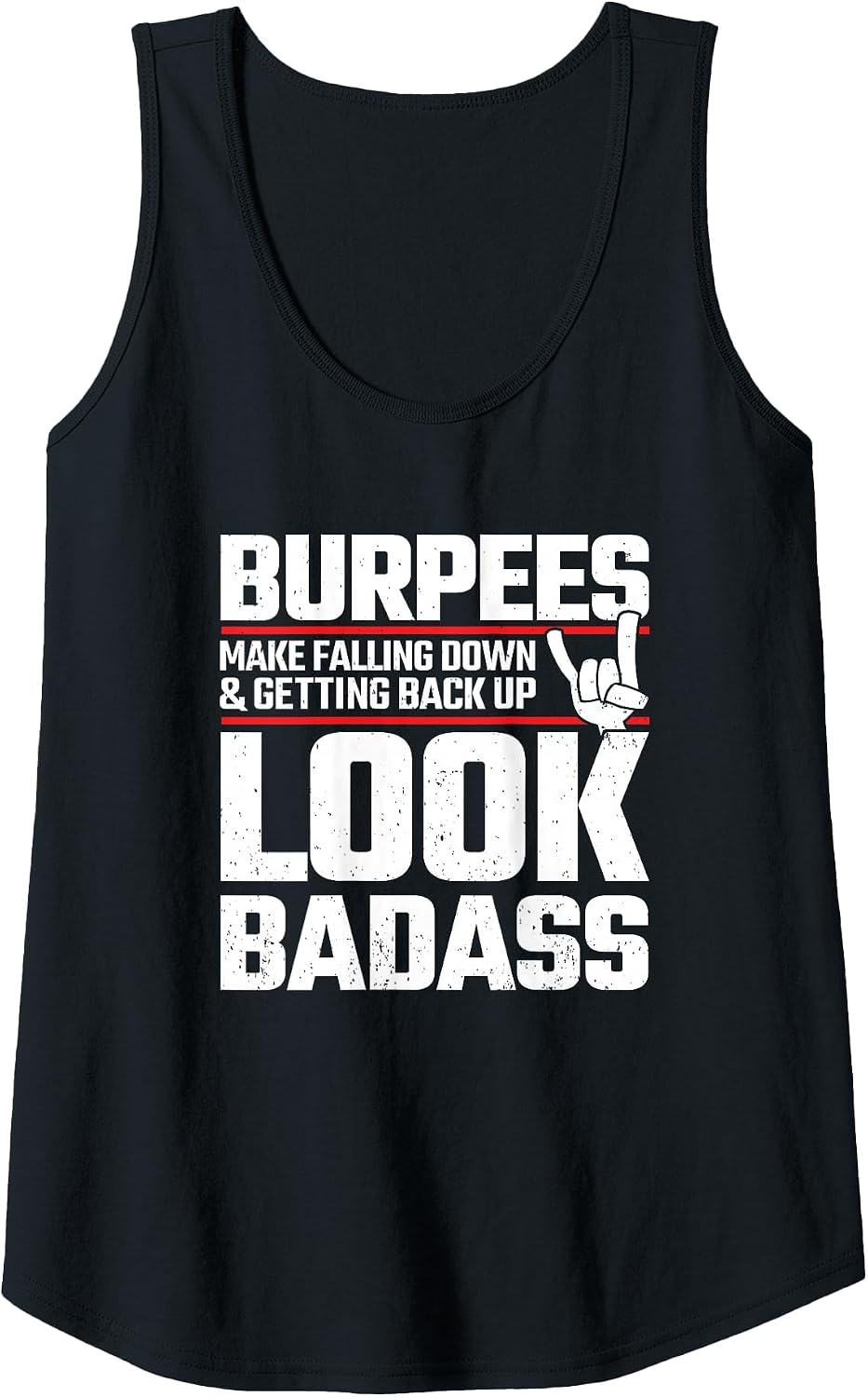 Burpees Meme - Fitness Quote - Exercise Joke - Funny Workout Tank Top - Black