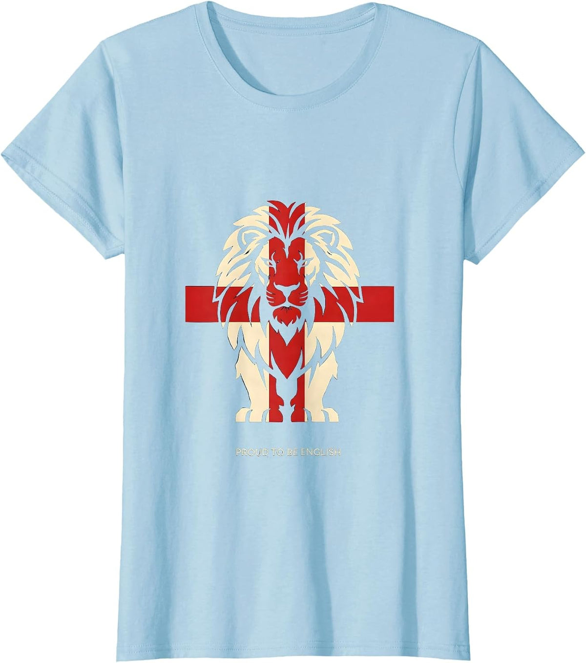 Proud to be English England Pride Design T-Shirt - Baby Blue