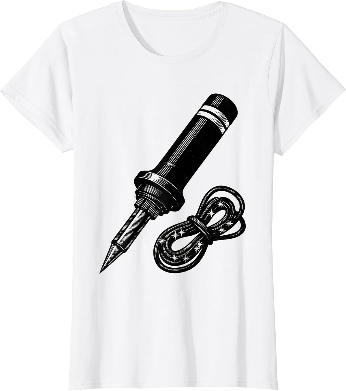 Soldering Iron Patriotic Skilled Trades Worker Gift T-Shirt - White
