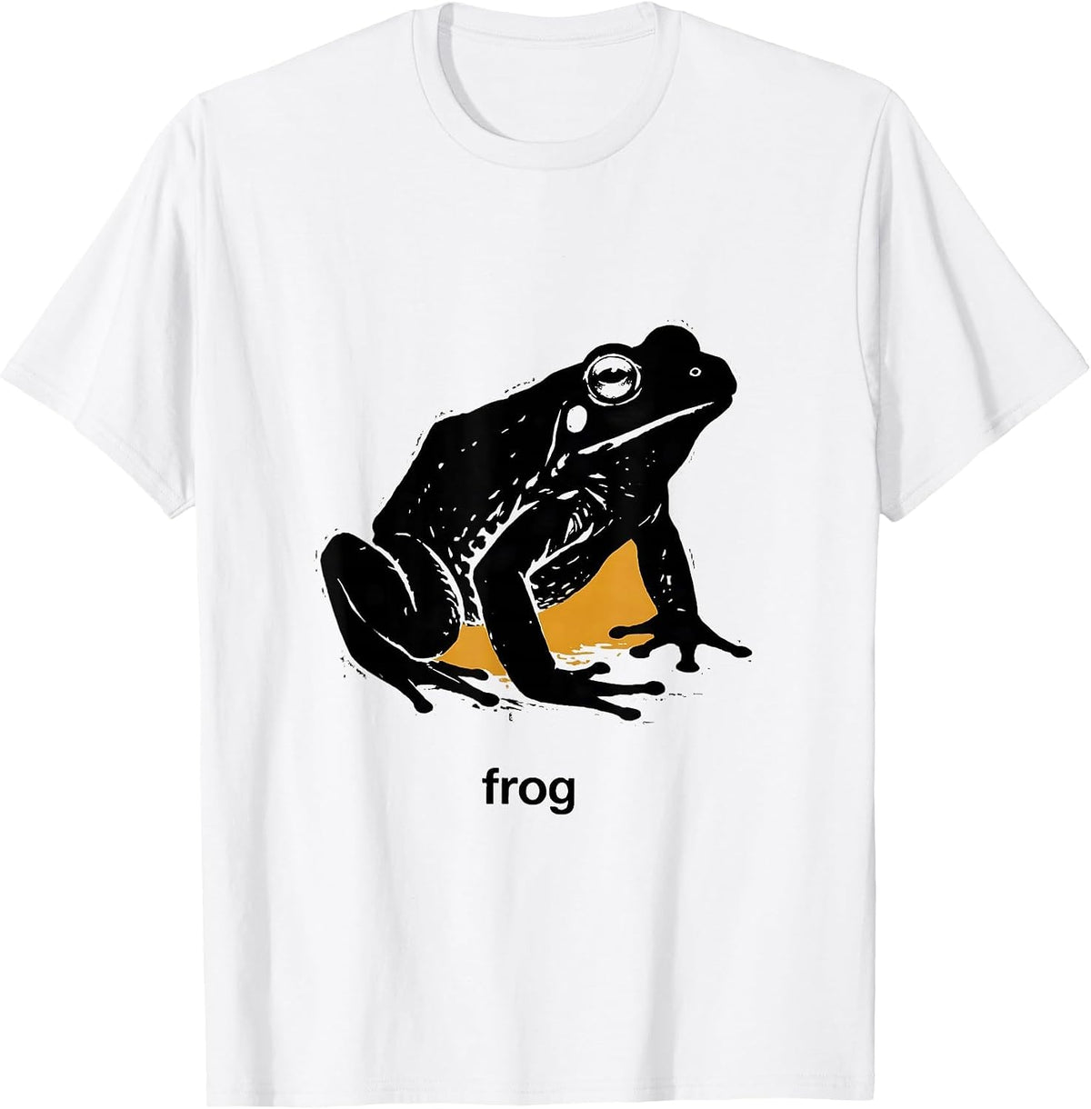 Men's frog Minimal Line Art Abstract Sketch Scribble Frog Lover T-Shirt - White