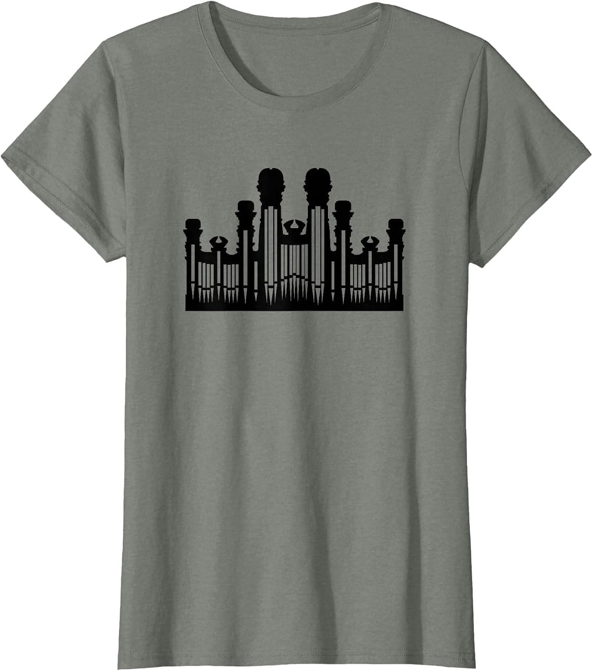 LDS Mormon Hymnal Tabernacle Organ Costume Hymns T-Shirt - Olive Heather