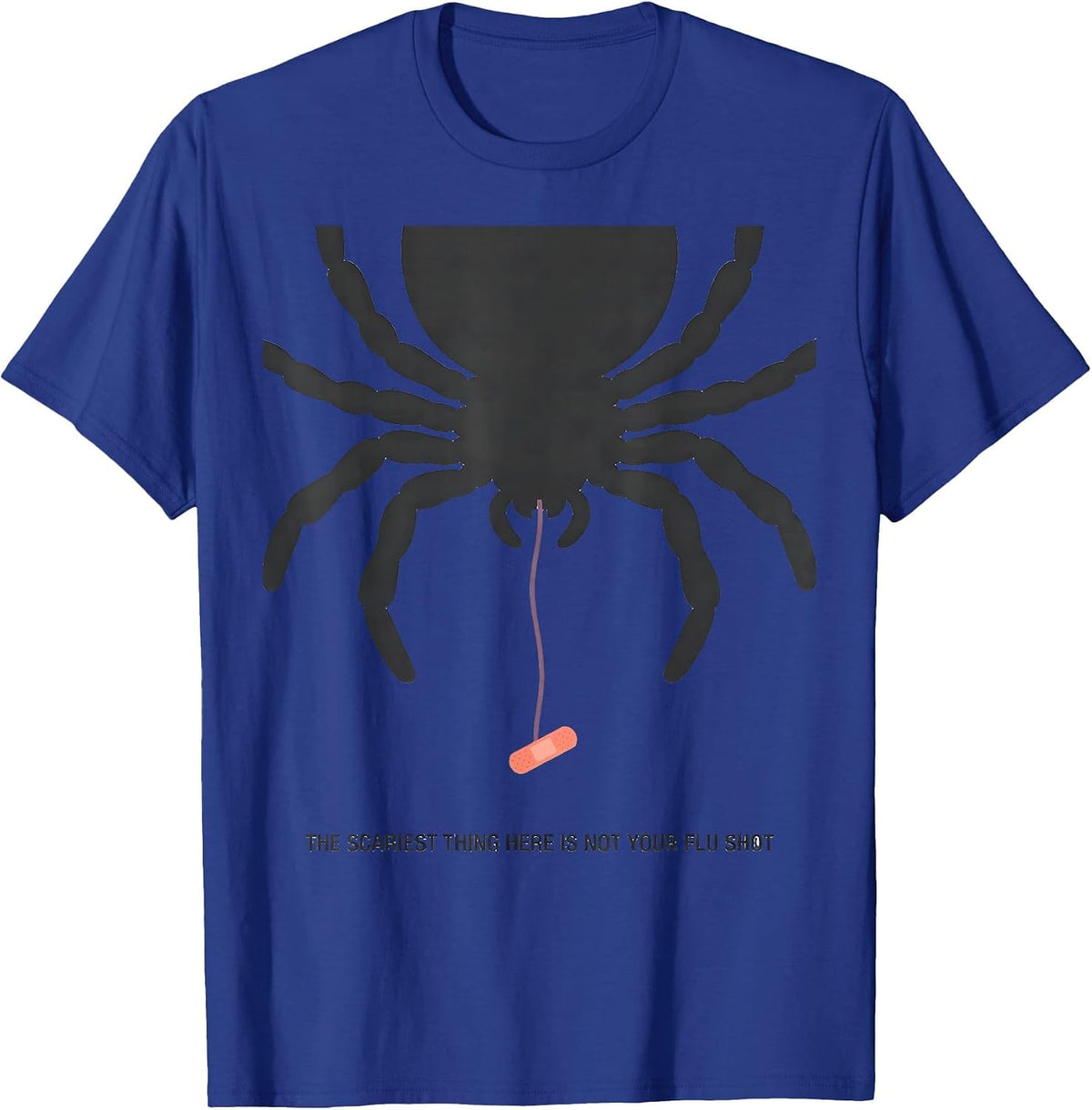 Men's The Scariest Thing Here Is Not Your Flu Shot Funny Nurse T-Shirt - Royal Blue