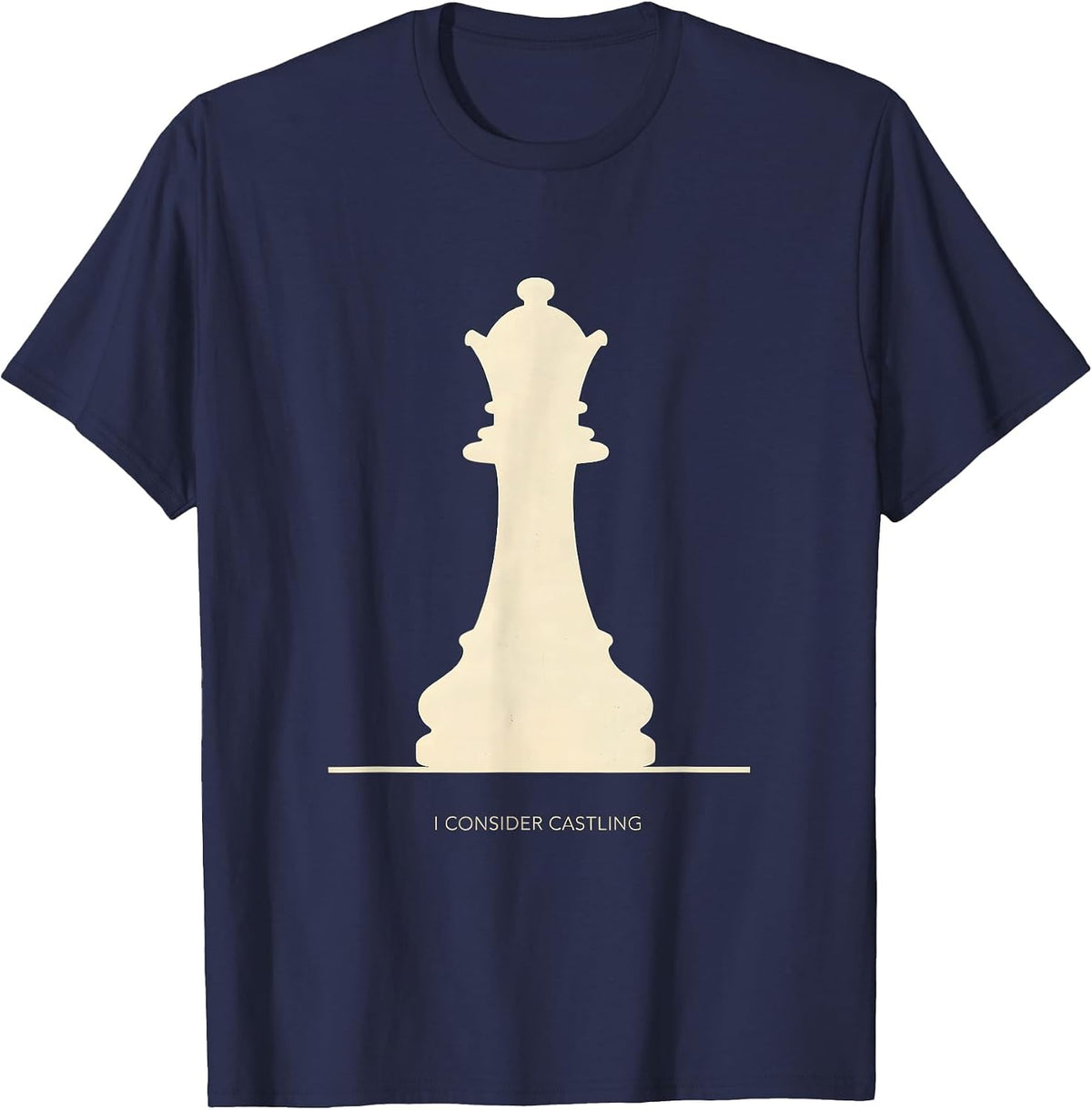 I Consider Castling Vintage Chess Player Humor Gift T-Shirt - Navy Blue