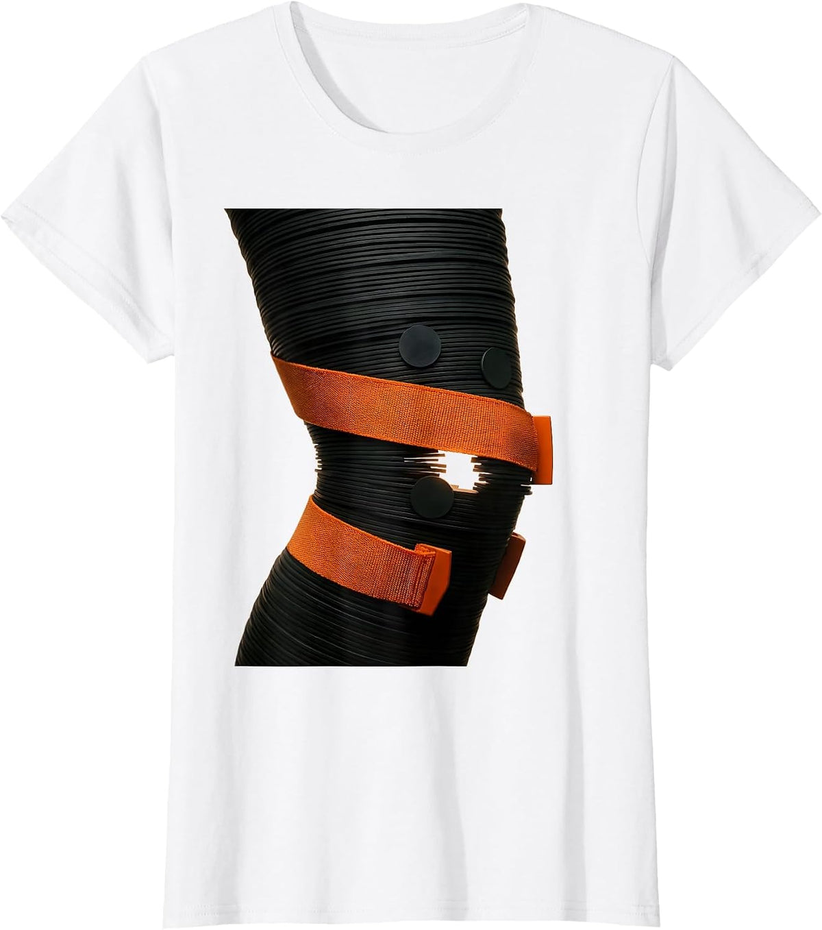 Rehab Strap Knee Joint Humor Physical Therapist Wellness T-Shirt - White