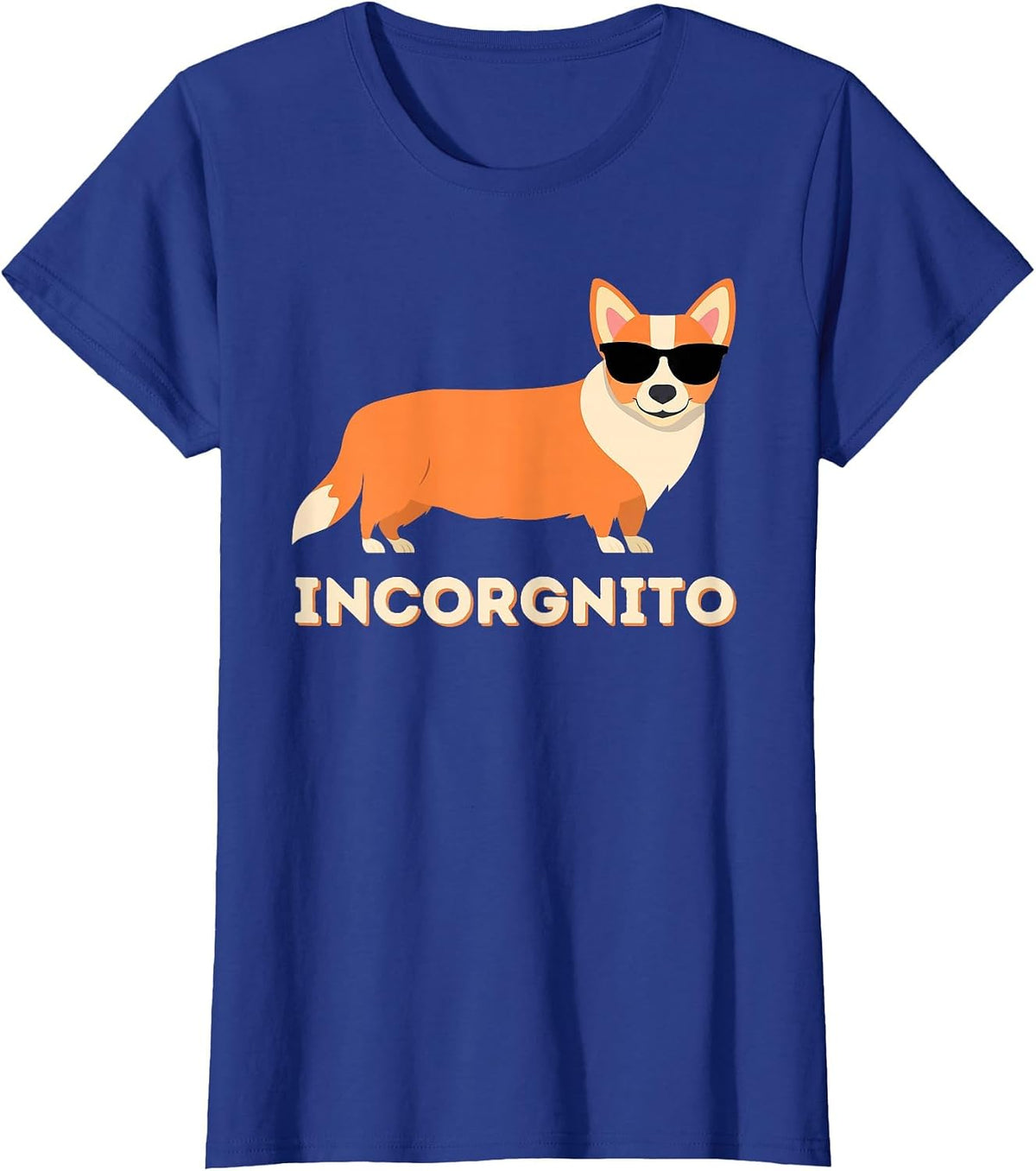 Incorgnito - Funny Welsh Corgi Owner Dog Lover T-Shirt - Royal Blue