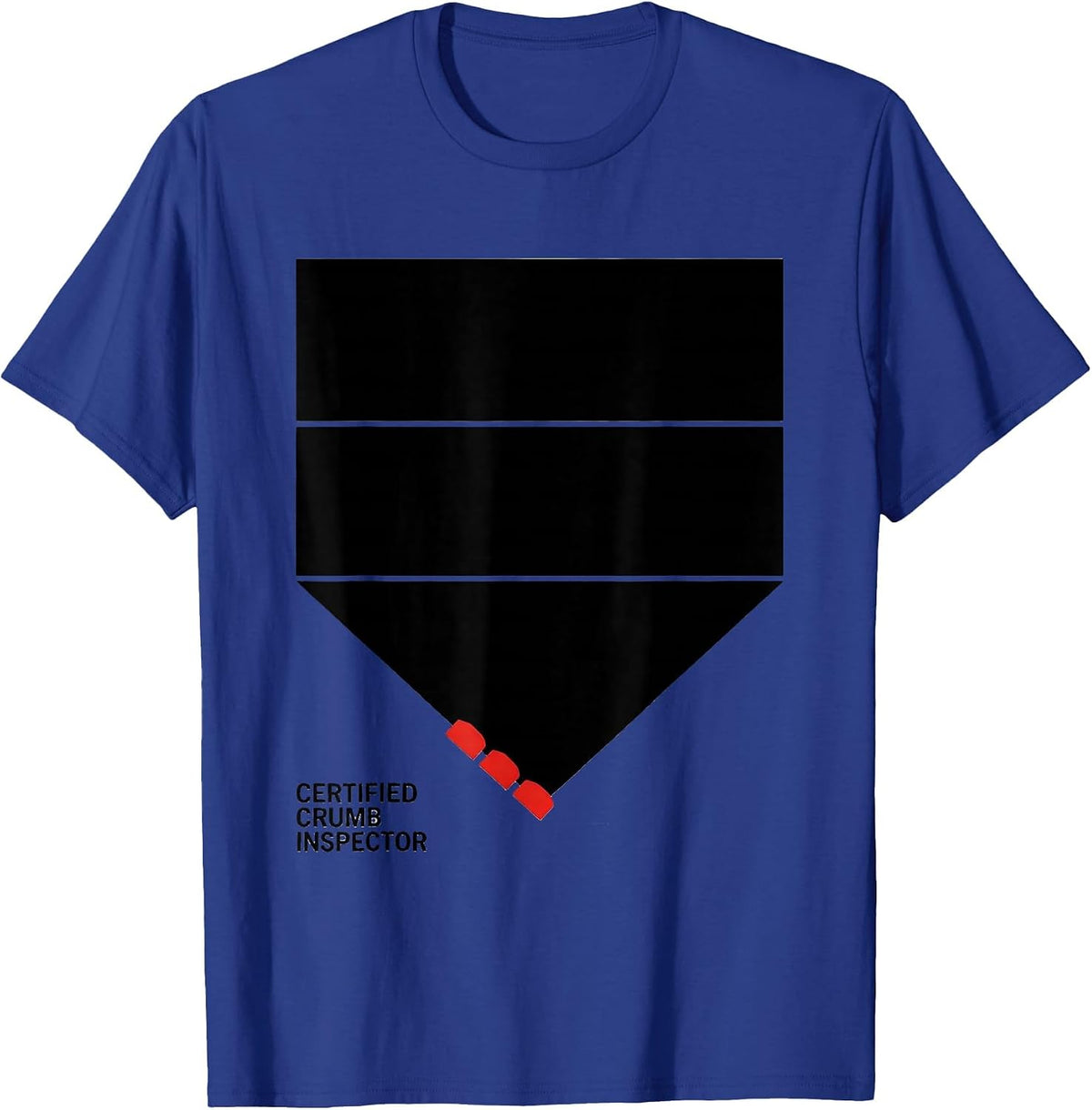 Certified Crumb Inspector Funny Miniature Schnauzer Lover T-Shirt - Royal Blue