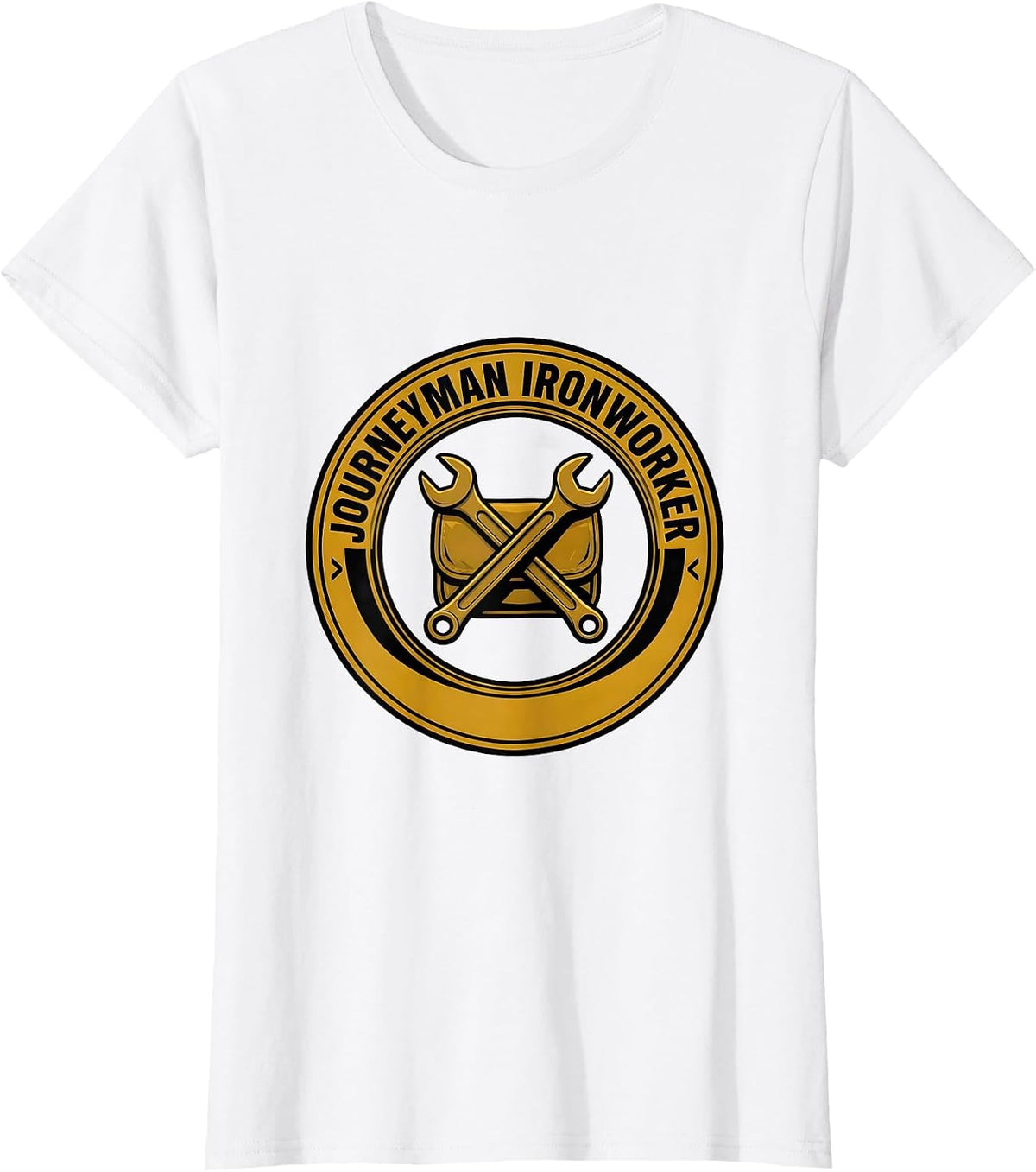 Women's Journeyman Ironworker Funny Blacksmith Metalworker Trade T-Shirt - White